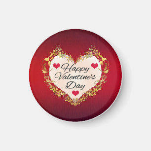 Happy Valentine's Day Heart Shape-47949 Magneet
