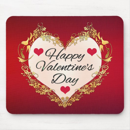 Happy Valentine's Day Heart Shape-47949 Muismat (Voorkant)