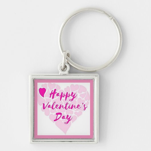 "HAPPY VALENTINE'S DAY" HEART SLEUTELHANGER (Voorkant)