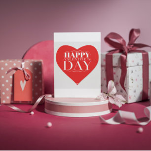Happy Valentine's Day Heart Sticker