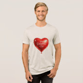 Happy Valentine's Day Heart T-shirt (Voorkant volledig)