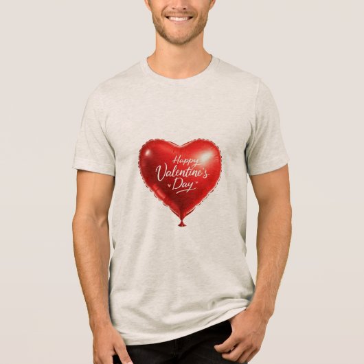 Happy Valentine's Day Heart T-shirt (Voorkant)