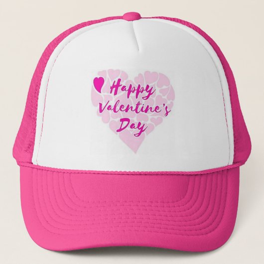 "HAPPY VALENTINE'S DAY" HEART TRUCKER PET (Voorkant)