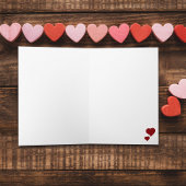 Happy Valentine's Day Hearts Cute Feestdagen Kaart