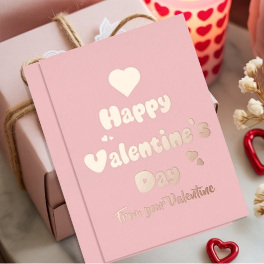 Happy Valentine's Day Hearts Cute Folie Feestdagenkaart