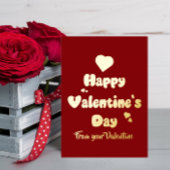 Happy Valentine's Day Hearts Cute Folie Feestdagenkaart