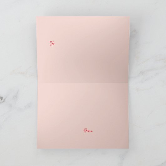 Happy Valentine's Day Hearts Minimalistische Kaart (Binnen)