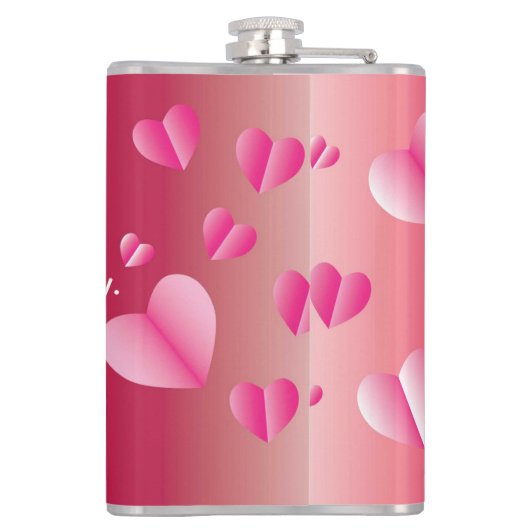 Happy Valentine's Day Heupfles (Achterkant)