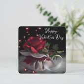 Happy Valentines Day Holiday Kaart (Staand voorkant)