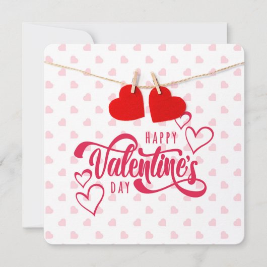 Happy Valentines Day Holiday Kaart (Voorkant)