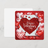 Happy Valentines Day Holiday Kaart (Voorkant / Achterkant)