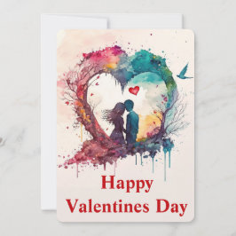 Happy Valentines Day Holiday Kaart