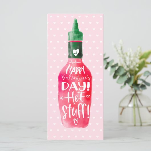 Happy Valentine's Day Hot Suff | Fles met warme sa (Staand voorkant)