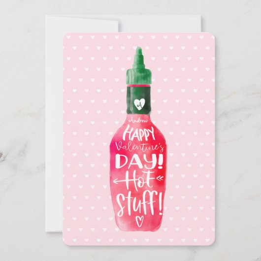 Happy Valentine's Day Hot Suff | Fles met warme sa (Voorkant)