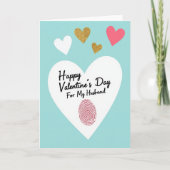 Happy Valentines Day Husband Card Kaart (Voorkant)