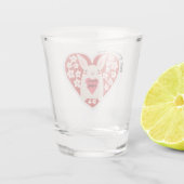 Happy Valentines Day & ik hou van je Koreaans Soju Shot Glas (Achterkant)