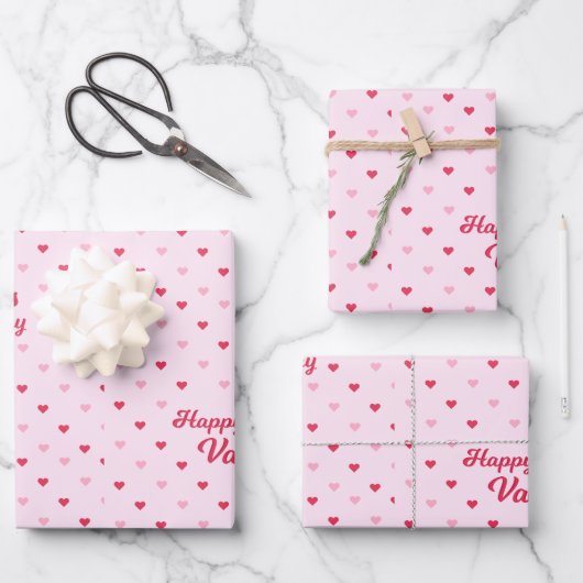 Happy Valentine's Day Inpakpapier Vel (Voorkant)