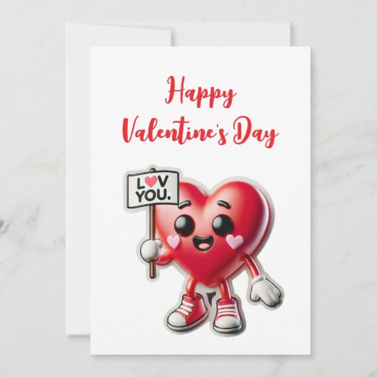 Happy Valentine's Day Kaart (Voorkant)