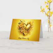 Happy Valentine's Day Kaart (Gele Bloem)
