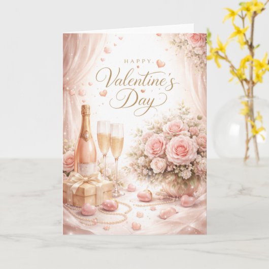 Happy Valentine's Day  Kaart (Gele Bloem)