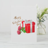 Happy Valentines Day Kaart (Staand voorkant)