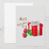 Happy Valentines Day Kaart (Voorkant / Achterkant)