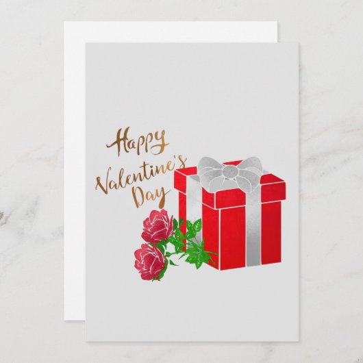 Happy Valentines Day Kaart (Voorkant / Achterkant)