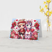 Happy Valentine's Day Kaart (Gele Bloem)