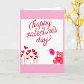 Happy Valentines-day-kaart Kaart (Gele Bloem)