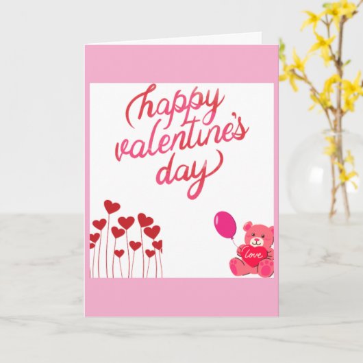 Happy Valentines-day-kaart Kaart (Gele Bloem)