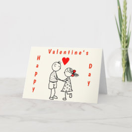Happy Valentine's Day Kaart met Romantic Couple