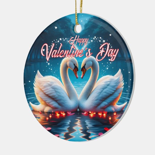 Happy Valentine's Day Keramisch Ornament (Links)