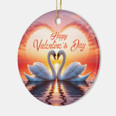 Happy Valentine's Day Keramisch Ornament (Links)