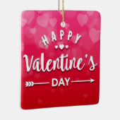 Happy Valentine's Day Keramisch Ornament (Rechts)