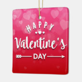 Happy Valentine's Day Keramisch Ornament (Links)
