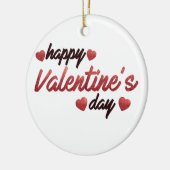 Happy Valentine's Day Keramisch Ornament (Links)
