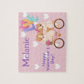 Happy Valentine's Day Kid Puzzle Legpuzzel (Verticaal)