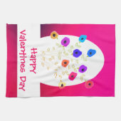 Happy Valentines Day Kitchen Towel Theedoek (Horizontaal)