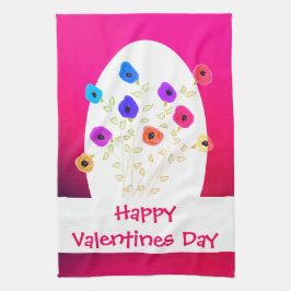 Happy Valentines Day Kitchen Towel Theedoek