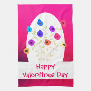 Happy Valentines Day Kitchen Towel Theedoek