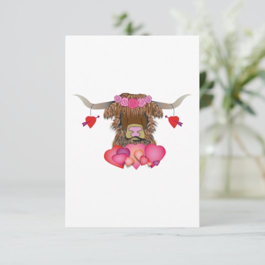 Happy Valentines Day Koe (Staand voorkant)
