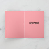 Happy Valentine's Day Labrador in Face Mask Humor Feestdagen Kaart (Binnen)