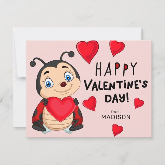 HAPPY VALENTINE'S DAY Lady Bug Hearts (Voorkant)