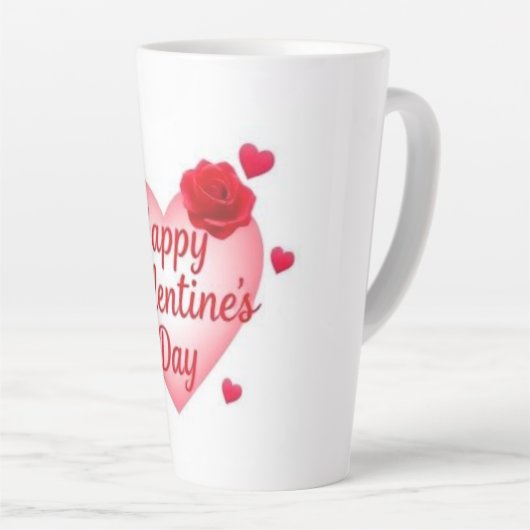 Happy Valentine's Day Latte Mok (Rechterhoek)