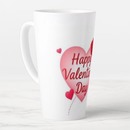 Happy Valentine's Day Latte Mok (Linkerhoek)
