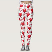 Happy Valentines Day Leggings (Voorkant)