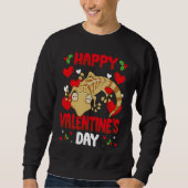 Happy Valentines Day Leopard Gecko Heart Love Anim Trui (Voorkant)