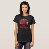 Happy Valentines Day Leopard Rainbow Red Women Val T-shirt (Voorkant volledig)