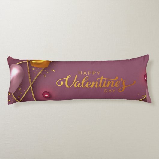 Happy Valentines Day Lichaamskussen (Achterkant)