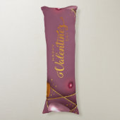 Happy Valentines Day Lichaamskussen (Voorkant Verticaal)